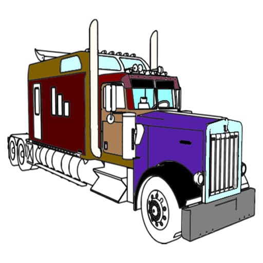 american trucks coloring