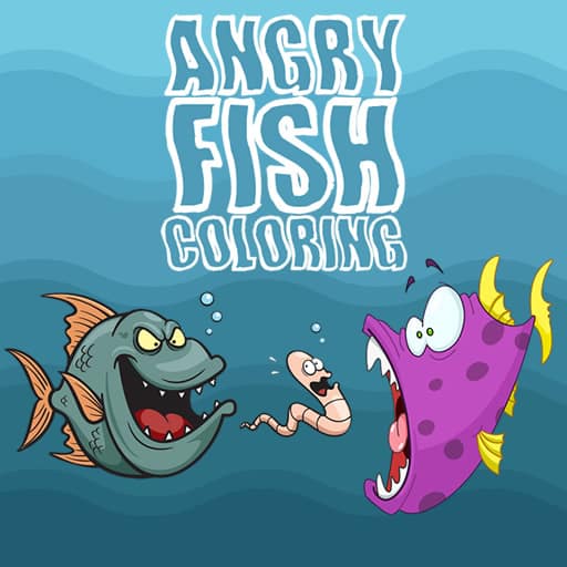 angry fish coloring