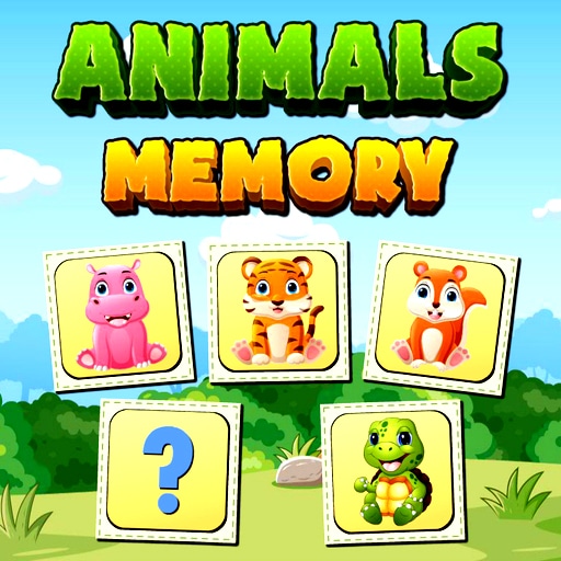 animals memory match