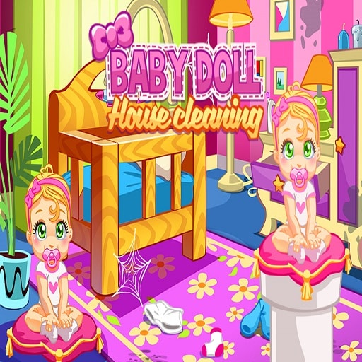 baby doll house cleaning game