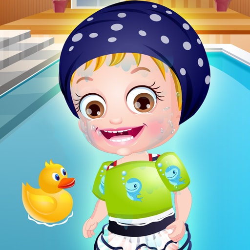 baby hazel swimming time