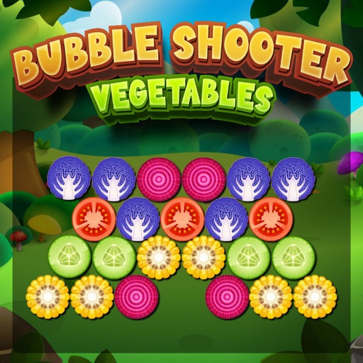 bubble shooter vegetables