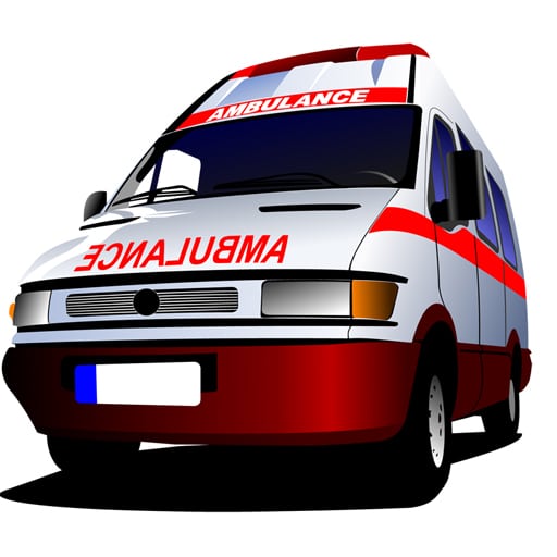 cartoon ambulance slide