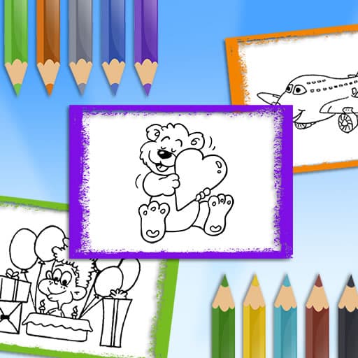 cartoon coloring book