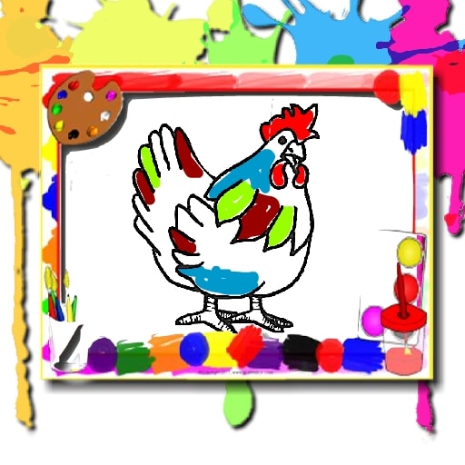 chicken coloring book