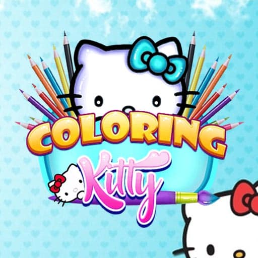 coloring kitty