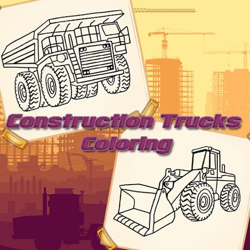 construction trucks coloring