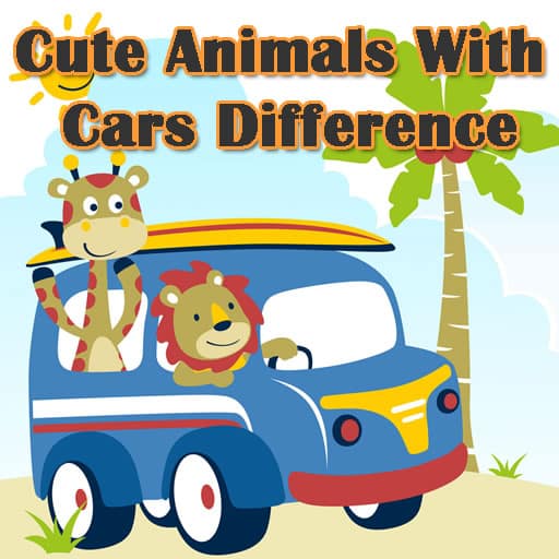 cute animals with cars difference