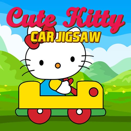 cute kitty car jigsaw