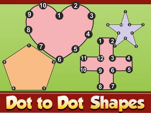 dot to dot shapes kids education