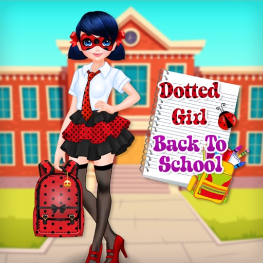 dotted girl back to school