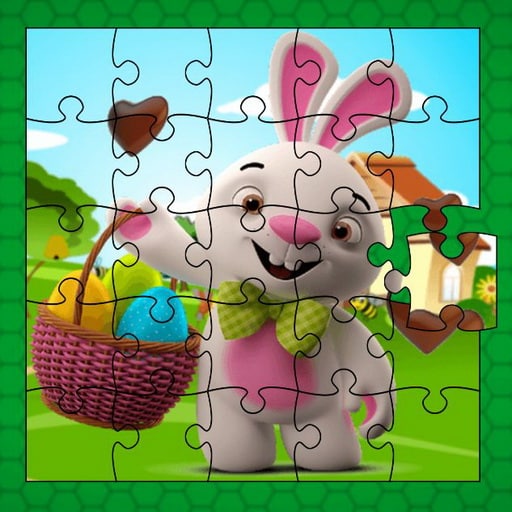 easter bunny eggs jigsaw