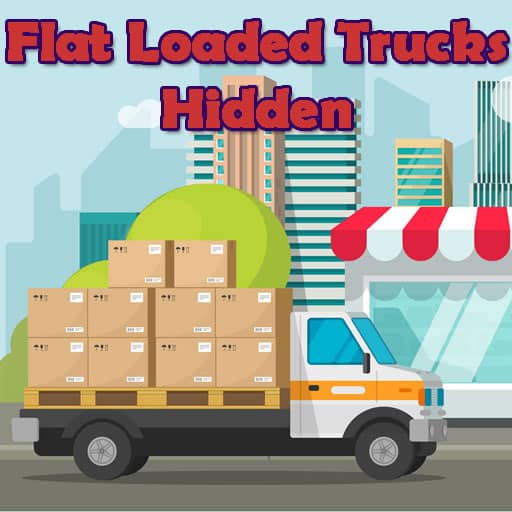 flat loaded trucks hidden