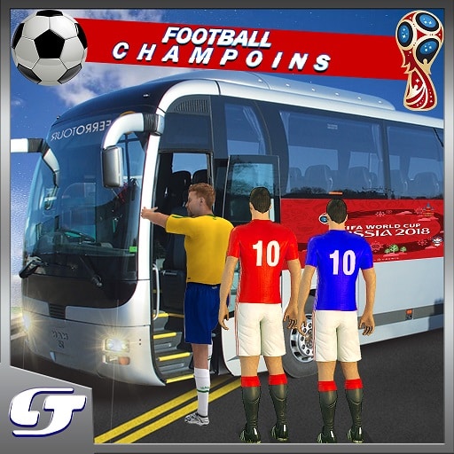 football players bus transport simulation game