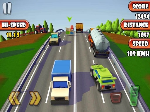 furious highway road car game