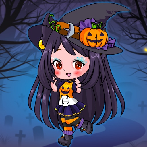 halloween chibi couple