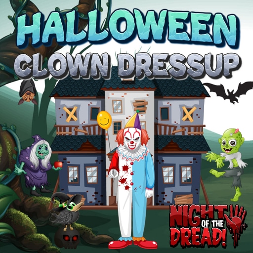 halloween clown dressup