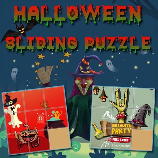 halloween sliding puzzle