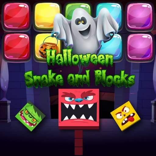 halloween snake and blocks