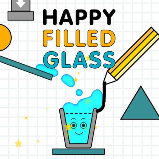 happy filled glass