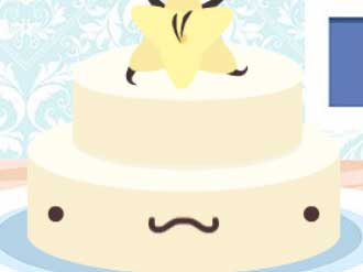 kawaii wedding cake