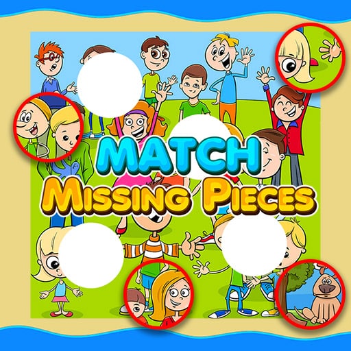 match missing pieces kids educational game