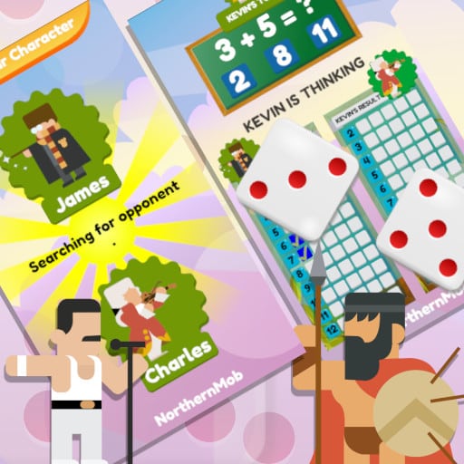 math and dice kids educational game