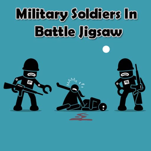 military soldiers in battle jigsaw