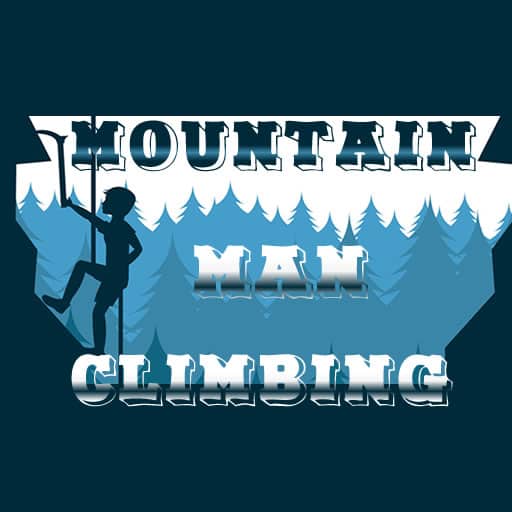 mountain man climbing