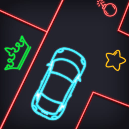 neon car puzzle