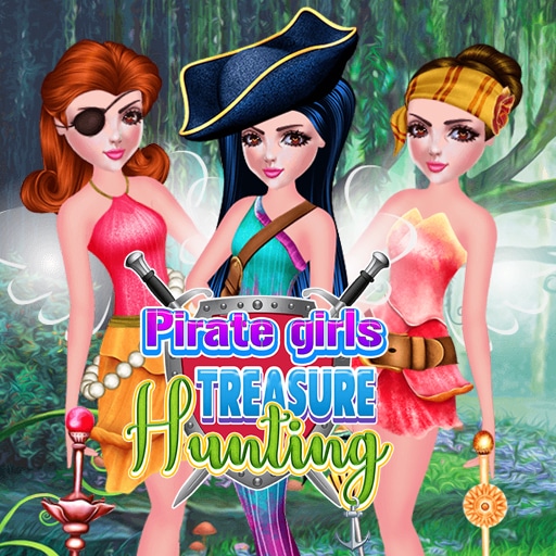 pirate girls treasure hunting