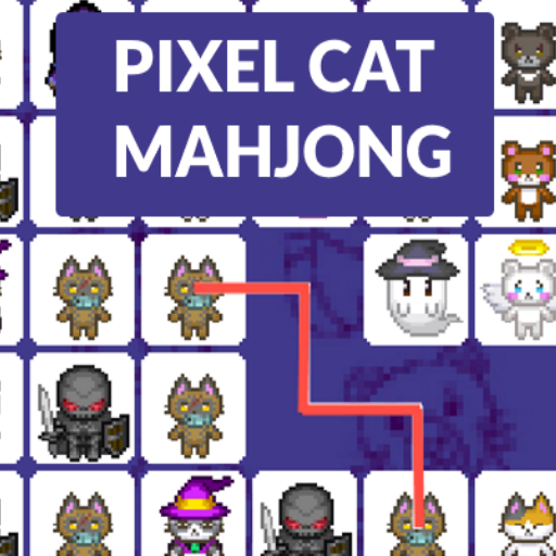 pixel cat mahjong