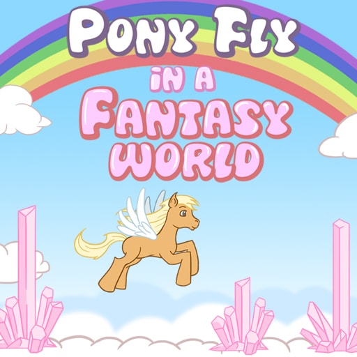 pony fly in a fantasy world