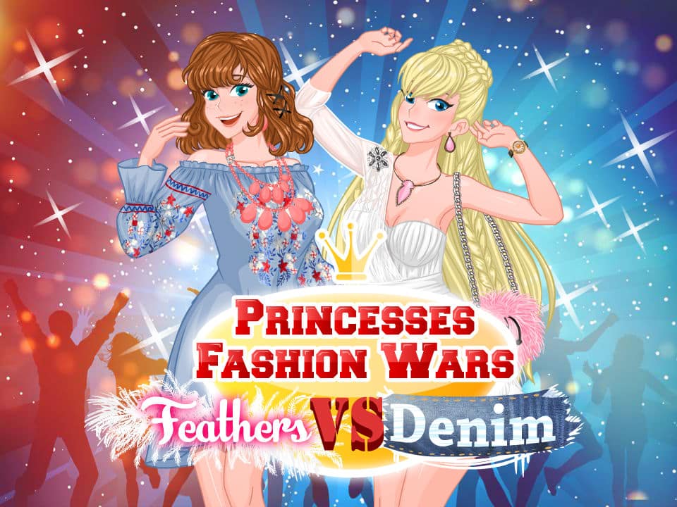 princesses fashion wars feathers vs deni