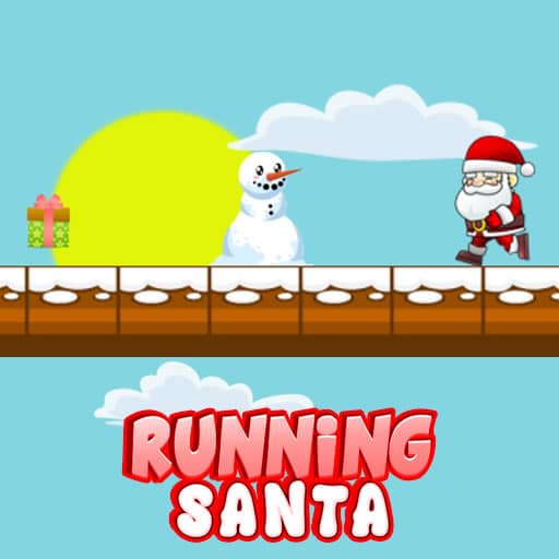 running santa