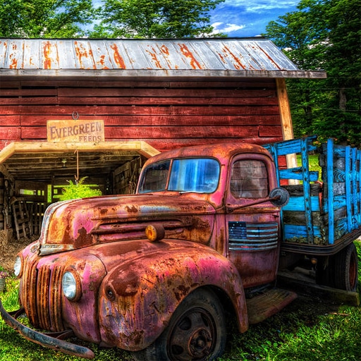 rusty cars slide