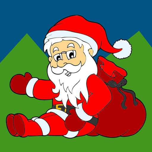 santa claus coloring book