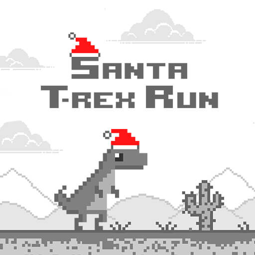 santa t rex run