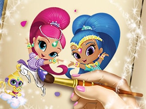 shimmer and shine coloring book