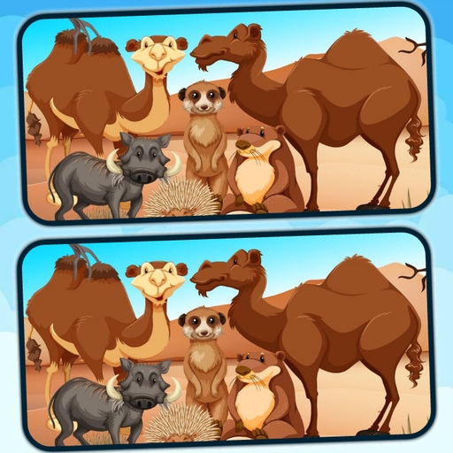 spot 5 differences deserts