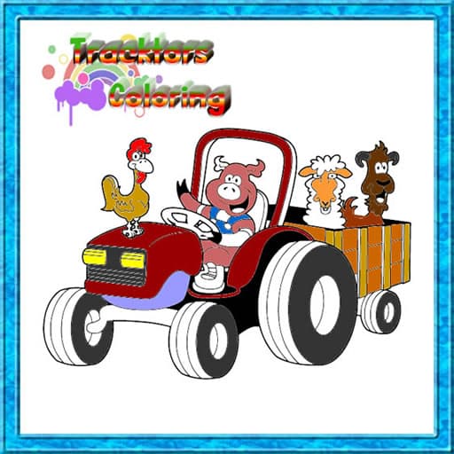 tractor coloring pages