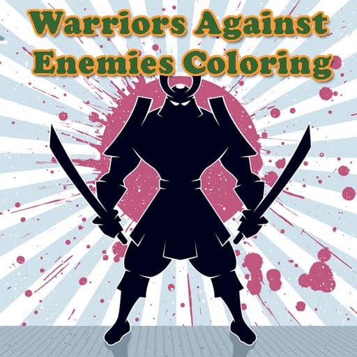 warriors against enemies coloring